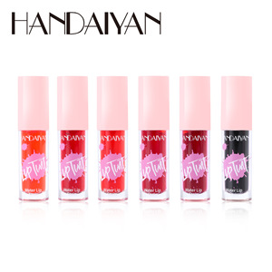 HNDAIYAN <span class=keywords><strong>Rouge</strong></span> à lèvres liquide hydratant 6 couleurs, effet gel, longue tenue, <span class=keywords><strong>rouge</strong></span> cerise, rose, blush, brillant à lèvres, non collant, teinte à lèvres, maquillage - Product Image 2