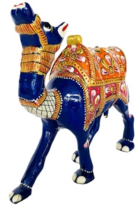 Meenakari-estatua de Metal hecha a mano, artesanía de Kathi Camel, trabajo esmaltado, artículo de regalo para la mesa, escritorio decorativo - Product Image 2