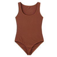 Nouvelle collection été : Justaucorps de gymnastique sans manches en spandex moulant pour filles, idéal pour l'entraînement de gymnastique