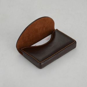 Custom Logo Printed Magnetic Shut PU Leather Business Card Holder Case - Product Image 4