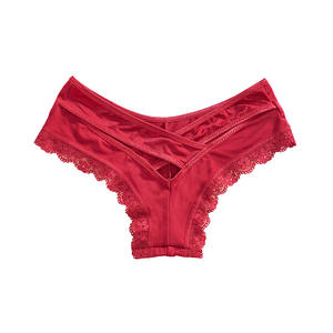 Braguitas <span class=keywords><strong>de</strong></span> bikini sexys <span class=keywords><strong>de</strong></span> talle bajo para mujer, transpirables, <span class=keywords><strong>de</strong></span> color liso, con ribete <span class=keywords><strong>de</strong></span> encaje y diseño personalizado <span class=keywords><strong>de</strong></span> Superman enmascarado, al por mayor. - Product Image 6