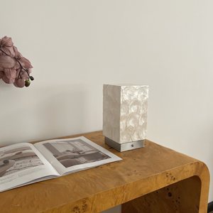 Modern Minimalist Seashell Table Lamp E27 LED 220V Switch Control Bedroom Decor Ambient Light - Product Image 1