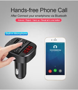 AGETUNR T60 Bluetooth 5.0 Usb Sạc Xe Mp3 Máy Nghe Nhạc Nhỏ Gọn Và Thiết Kế Di Động Không Dây Miễn Phí Hands Xe Kit FM Transmitter - Product Image 2