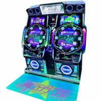 Machine d'arcade musicale de danse à 2 joueurs à pièces - Machine de jeu de danse amusante pour arcade/parc d'attractions