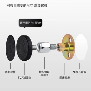 Adjustable Height Furniture Caster Iron Threaded Stem 40mm Minimalist Design For Coffee Table TV Cabinet <b>Sofa</b> Bed <b>Support</b> - Product Image 5