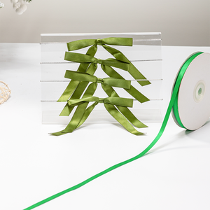 Noeuds en satin de haute qualité, vert premium, avec élastique, grande taille, noeuds artisanaux pour emballage cadeau, décoration de mariage, arbre de Noël - Product Image 2