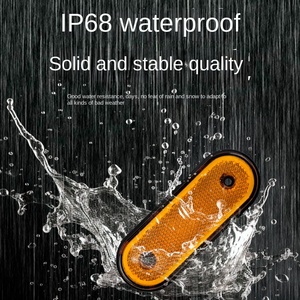 <span class=keywords><strong>Nuevas</strong></span> Luces Laterales LED Ovaladas Reflectantes de 12V 24V IP68 ABS+PC, Compatibles con E-Mark, para Camiones, Remolques y <span class=keywords><strong>Furgonetas</strong></span>, Venta al Por Mayor - Product Image 3