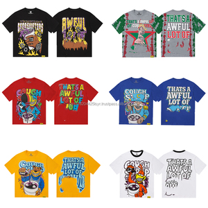 Nuevas Camisetas Casuales de Algodón 100% de Alta Calidad y Peso Pesado con Estampado 'THAT'S A AWFUL LOT OF COUGH SYRUP', Camisetas Oversize para Hombre - Product Image 1