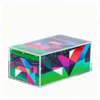 Boîte de Présentation Mini en Acrylique Transparent pour Anime Japonais avec Couvercle Magnétique pour Cartes de Collection TCG et CCG – Vente en Gros