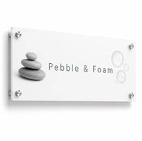 Plaque murale personnalisée en acrylique pour cuisine, décoration de salle à manger, découpe laser, impression UV, bords polis, vente en gros
