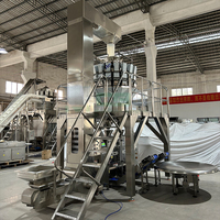 Machine d'emballage et d'étiquetage entièrement automatique à haute productivité certifiée CE pour les épices alimentaires, le riz, le ketchup, la crème glacée, les sachets