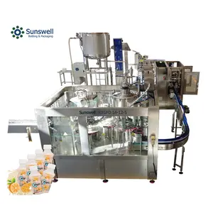 Otomatik Soda saf su CSD aseptik sıvı dolum makinesi organik soğuk preslenmiş meyve suyu darbe/dolgu/kap kombi hattı şişe dolum makinesi