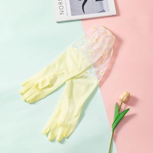 Gants de nettoyage imperméables pour les travaux ménagers, gants de cuisine en latex, gants de vaisselle, gants de lessive, gants en caoutchouc résistants à l'usure - Product Image 5