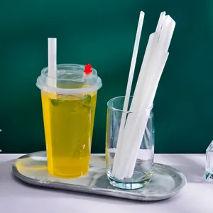 PLA Straws Plastic Environmentally Friendly Disposable individual Plastic Straws