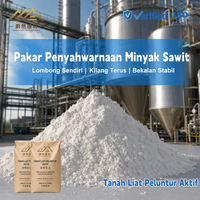 Argile bentonite active super efficace, certifiée Halal, Casher, ISO9001, approuvée pour l'élimination des pigments dans l'huile de palme commerciale