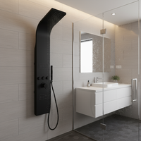 Panneau mural de douche en aluminium étanche à structure scellée, fabriqué en Chine, pour salle de bain