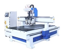 Máquina de Corte CNC 1325, Máquina de Grabado de Madera ATC con Múltiples Husillos, Router CNC de Tres Procesos