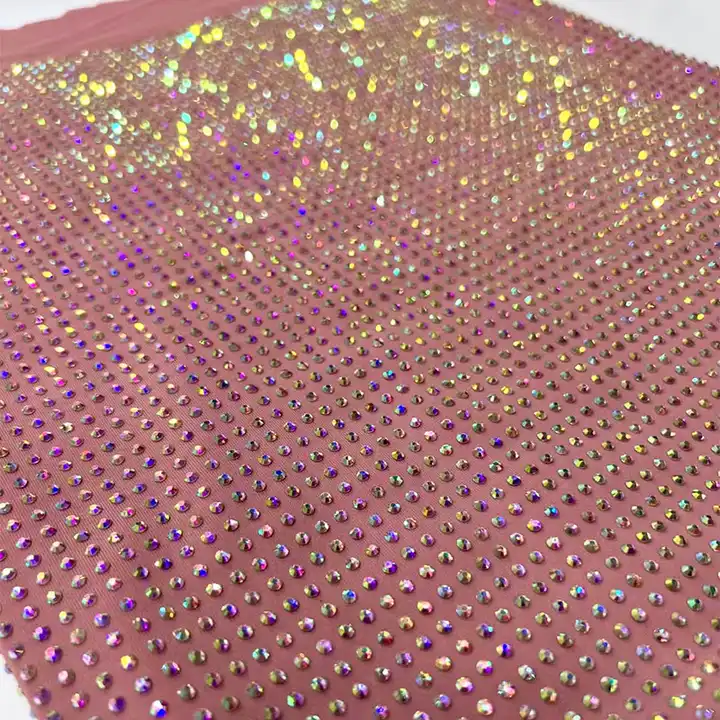 Hot Fashion Crystal mesh fabric Rhinestone