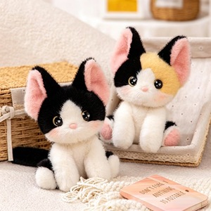 Juguete de peluche de gatito de tres flores para decoración de escritorio - <span class=keywords><strong>Gato</strong></span> <span class=keywords><strong>Siam</strong></span> y muñeco Devon Rex, muñeco de trapo para máquina de garras, poliéster, 11-30cm - Product Image 3