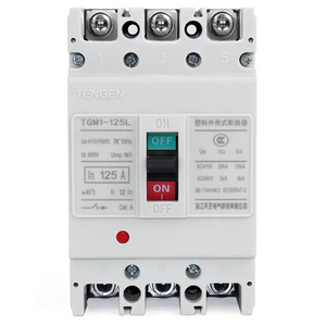 Interruptor Automático Trifásico Tengen Tgm1-125L 125A, Unidad de Disparo Térmico Magnético - Product Image 1