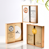 Medalla de bronce hecha a medida de alto grado, Trofeo creativo, tarjeta de autorización de premio de Metal, certificado, placa hecha a medida
