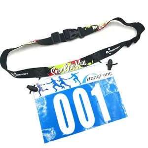 Race Number Holder Race Bib Belts with Custom Logo