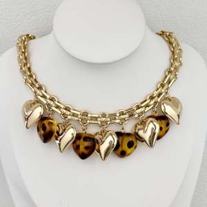 Moda Layered Lepord Coração Encantos Colar de Pingente com 18k Banhado a Ouro Link Cadeia Gargantilha Jóias Colar Conjuntos para As Mulheres - Product Image 6