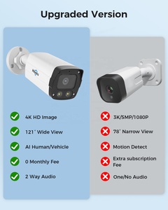Kit de Sistema de Cámara de Seguridad POE IP con Alta Calidad 4K 8MP 8CH 16CH H.265 Hiseeu 8 NVR CMOS para Exteriores PK-8YHB88 Sistema de Seguridad 8M - Product Image 4