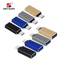 Convertidor USB de aleación de aluminio OEM ODM tipo C a USB OTG adaptador 5Gbps para Android escáner banco de energía funcionalidad de energía móvil