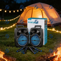 Greatnice GTS--2385 Tahan Air untuk Speaker 5.3 dengan LED FM 8-Inci untuk Penggunaan Luar Ruangan