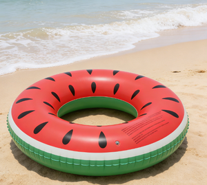 Bouée <span class=keywords><strong>de</strong></span> piscine et <span class=keywords><strong>de</strong></span> plage <span class=keywords><strong>gonflable</strong></span> géante en forme <span class=keywords><strong>de</strong></span> pastèque pour la détente et les fêtes estivales des adultes - Product Image 4