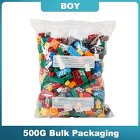Coloré 500 pièces en plastique bricolage bloc de construction ensemble éducatif Construction modèle jouet pour garçons filles en vrac classique brique jouet pour enfants