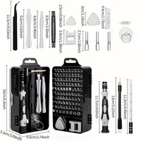 Kit de tournevis de précision 115 en 1, magnétique, manuel, professionnel, pour réparation électronique