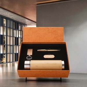 Venta Directa de Fábrica de Vasos Térmicos de Madera de Gran Capacidad, Llavero USB con Forma de Bolígrafo, Productos de Lujo en Caja de Regalo para el Regreso a Clases - Product Image 3