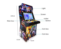Machine de jeu d'arcade d'intérieur à monnayeur, thèmes Combat, Street Basketball et Boxe, pour usage domestique et commercial, Banana Land Xjd-1233