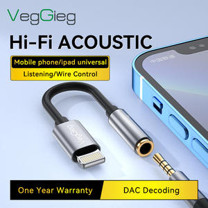 <span class=keywords><strong>Adaptateur</strong></span> de câble pour écouteurs Veggieg, nouveau type C vers 3,5 mm, <span class=keywords><strong>USB</strong></span>-C mâle vers prise audio auxiliaire 3,5 mm <span class=keywords><strong>femelle</strong></span> - Product Image 1
