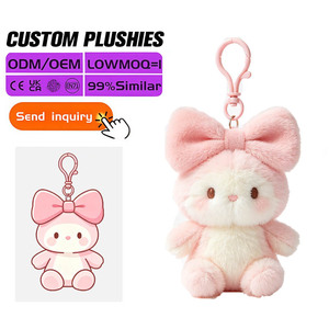 Gantungan Kunci Boneka Astronot Custom 12cm Lucu Warna Abu-abu Mint Isi Kapas PP Lembut OEM ODM 100 Pcs MOQ untuk Gantungan Tas Grosir - Product Image 3