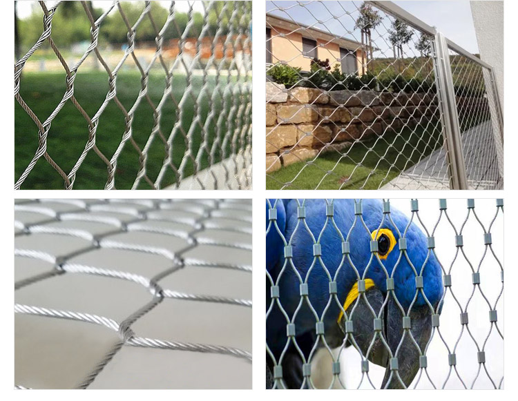 stainless steel wire rope zoo animal mesh net for green wall