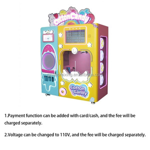 Tự Động Kẹo Bông Máy Bán Hàng Tự Động Tiếng Anh Ngôn Ngữ Kim Loại Xây Dựng Đồng Xu/Hóa Đơn Thẻ Tín Dụng Chấp Nhận 1-Năm Hoạt Động Trò Chơi - Product Image 6