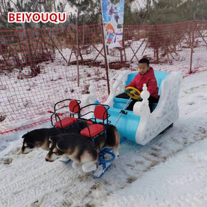 Luge à neige durable, skis d'hiver, luge à neige, chiens de traîneau sur glace et sur neige, traînant des luges pour adultes et enfants - Product Image 5