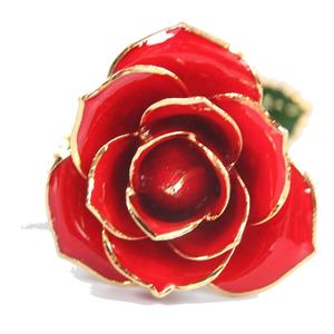 ทองคำ24K ชุบดอกกุหลาบที่เก็บรักษาไว้จริงตลอดไปดอกไม้อมตะพร้อมกระเป๋ากล่องของขวัญ - Product Image 5