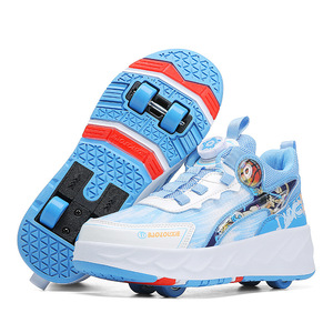 Patins à roulettes Aimo Ge de style nouveau à quatre roues en polyuréthane pour enfants, chaussures de patinage sur glace - Product Image 5