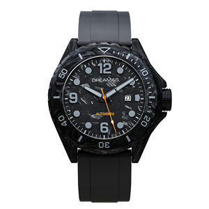 Men Forged Carbon Fiber Diving <b>Watch</b> 500M Water Resistant Swiss BGW9 Blue Luminous Gradient <b>Spark</b> Texture Dial Fluororubber Stra - Product Image 3