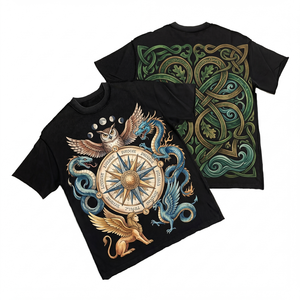 Fabricant de vêtements pour hommes sur mesure, usine de vêtements haut de gamme, t-shirt surdimensionné de haute qualité en coton peigné 100% 250 g/m² - Product Image 1