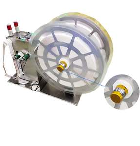 เครื่องตัดฉลากสแตนเลสพร้อมฟังก์ชั่นตัดและม้วนกลับสำหรับซอส ชา ถุงชา และเครื่องสำอาง - Product Image 3