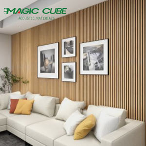 Fourniture d'usine haute performance Panneaux acoustiques à lattes <span class=keywords><strong>de</strong></span> <span class=keywords><strong>bois</strong></span> 600*<span class=keywords><strong>120mm</strong></span> avec panneaux muraux en feutre PET - Product Image 3