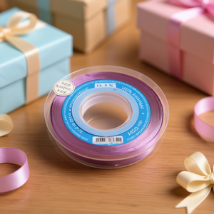 Nastro in Raso Ilan 1,0m 25Y Viola per Decorazioni Regalo - Product Image 2