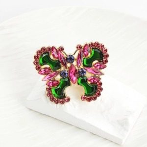 Phụ Nữ Của Mới Lạ Nút Trâm Sang Trọng Bướm Pin Cho Bữa Tiệc Cưới Váy Corsage Đầy Màu Sắc Rhinestone Huy Hiệu - Product Image 4