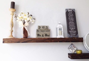 Calendario de cuenta regresiva de boda con acabado rústico, bloques de madera - Product Image 3