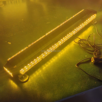 Fahrzeug-Magnetfußleuchte mit 66 LEDs, Hochleistungs-Warnleuchte, 4-seitige gelbe Stroboskoplampe mit Auto-Außenbeleuchtung